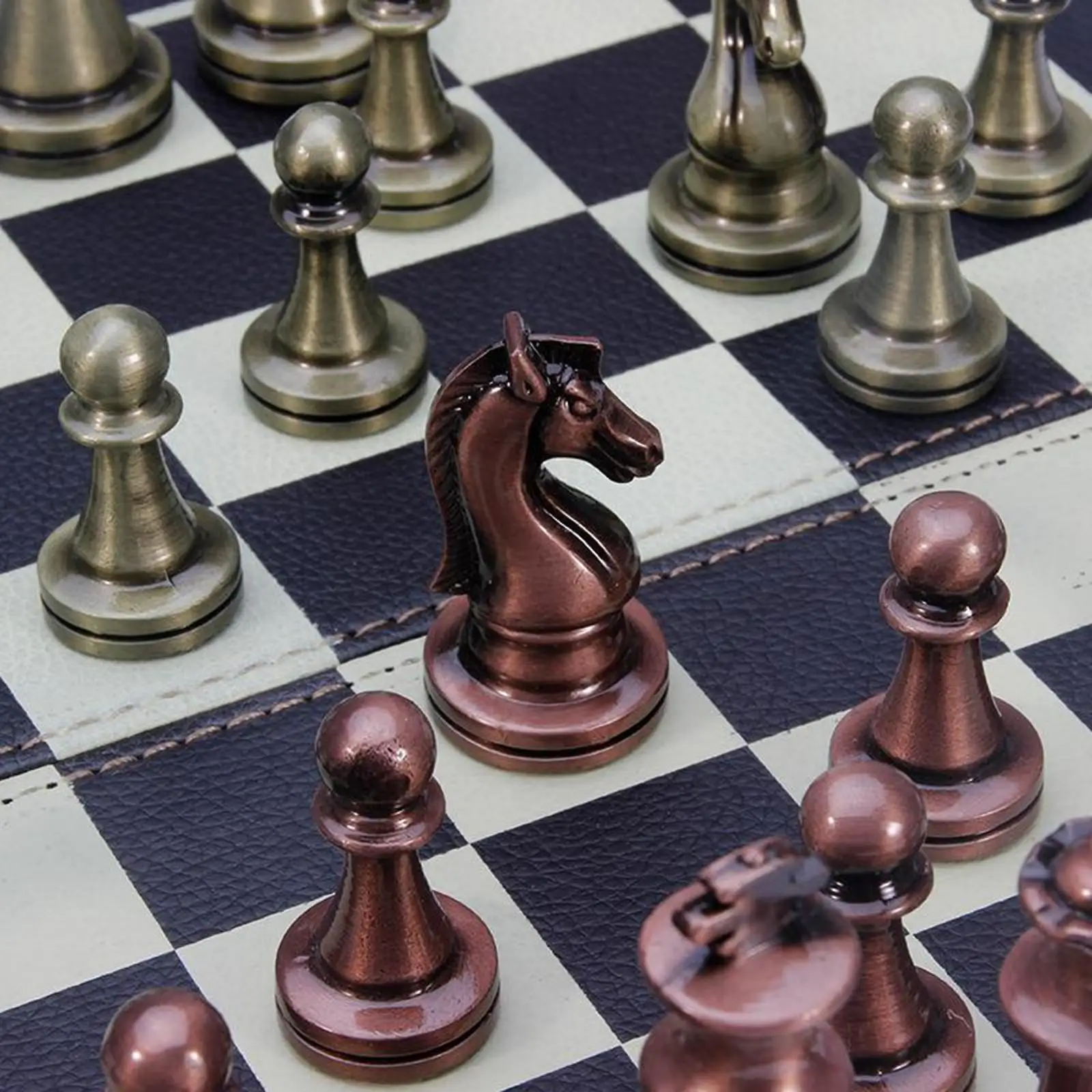 

Chess Set with Folding Chess Board for Beginners And Players