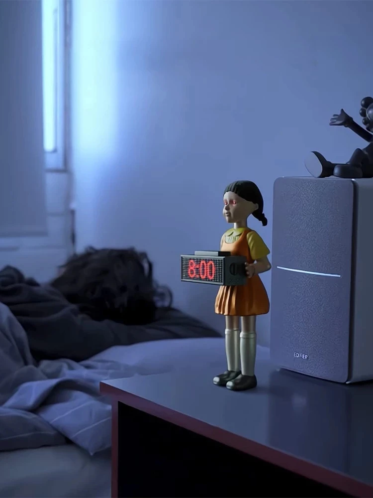 Новинка 2021 будильник для кукол кальмар подарок светодиодные электронные часы