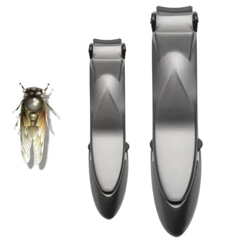 Nail Clippers with Catcher Toenail Cutter Catches Clippings Fingernails High Nail Toe Trimmer Professional Nail Qua C8W0