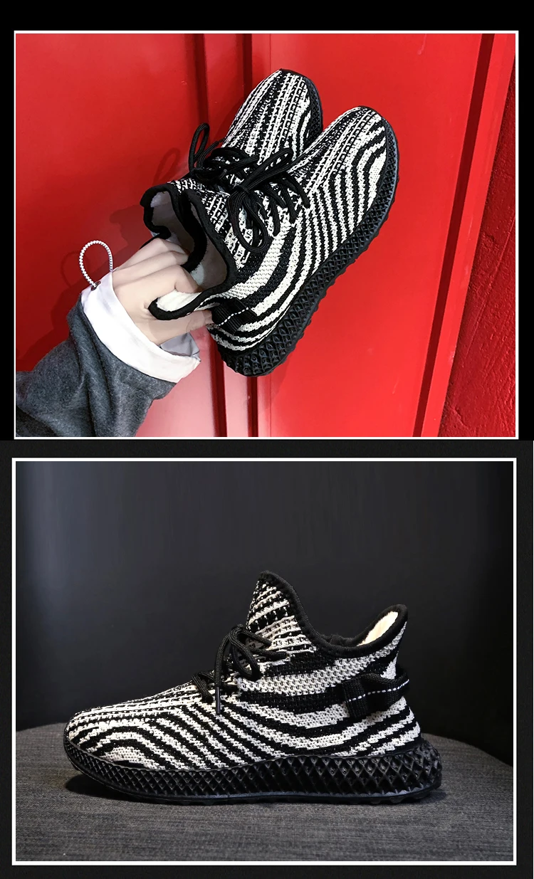 Дизайнерские Kanye 350 кроссовки женские поддержки ADV Роскошные вязаные кроссовки зимние добавляют шерсти бегунов сетки кроссовки