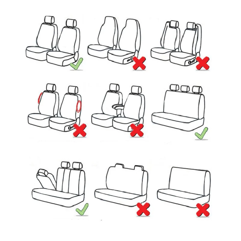 

Car Seat Cover Auto Seats Covers Vehicle Chair Case for Peugeot 2008 3008 2012 2017 307 Sw 308 T9 5008 2017 Partner Tepee Rcz