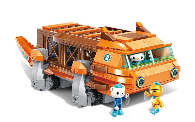 Octonauts Собранный автомобиль фигурка игрушки Barnacels Kwazii песо Пингвин Dashi Inkling модель игрушки для детей подарок
