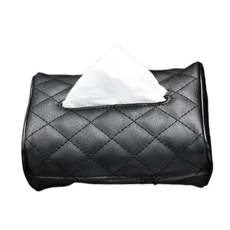 

Car Tissue Storage Box Holder Case Napkin Paper Container for Sun Visor Seat Back LDF668