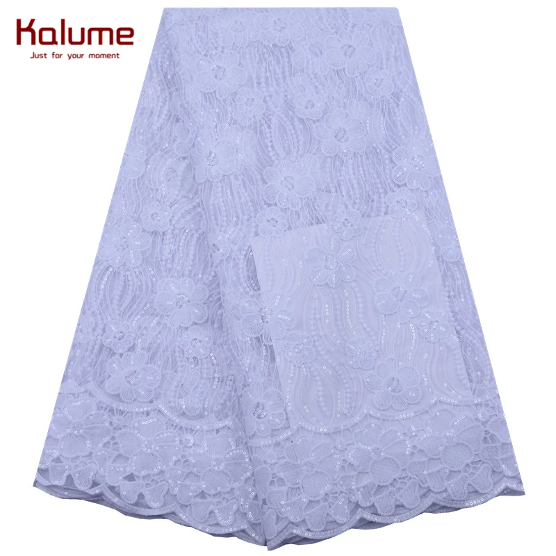 Kalume Последняя французская сетка молочного шелка кружевная ткань лук африканская