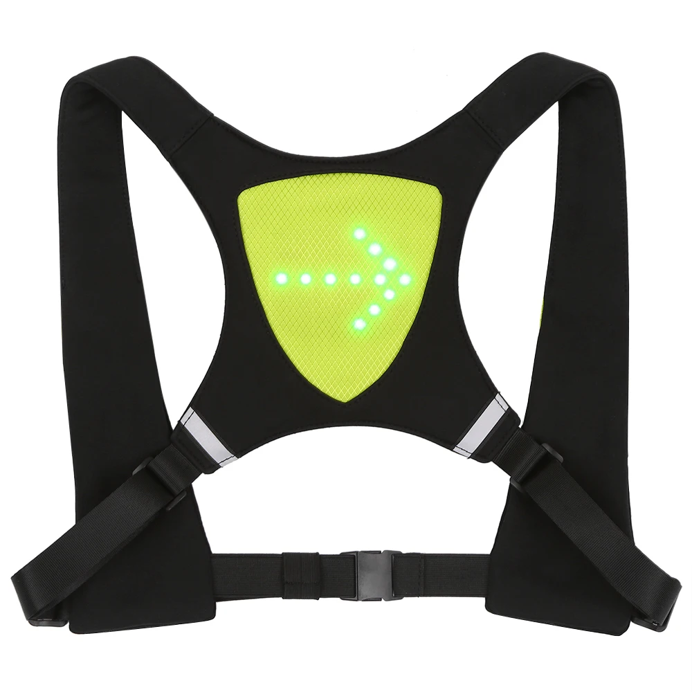 Велосипедный жилет заряжаемый через USB светоотражающий рюкзак со светодиодной