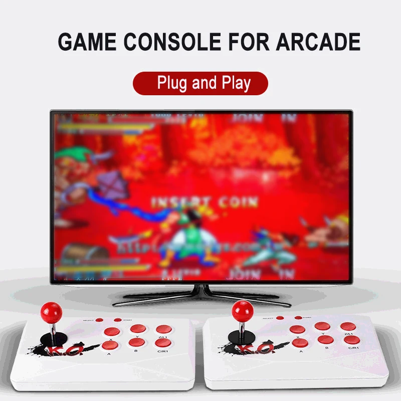 Video Game Console For Arcade 4K HD Wireless Retro TV Gaming Player with 1797 Games 2.4G Wireless Joysticks Controller Kid Gift
