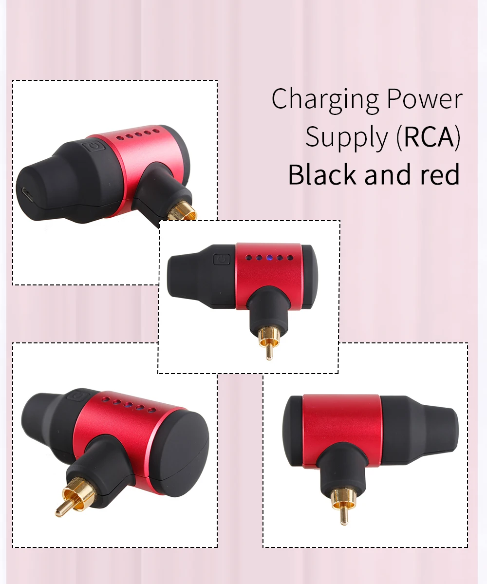 Профессиональная беспроводная зарядка питания татуировки с DC или RCA соединением
