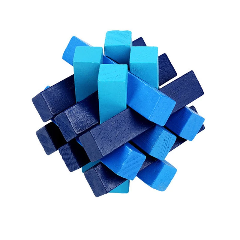 

Lu Ban lock wooden classical disassembly adult educational toys 3D Wooden Interlocking Puzzles