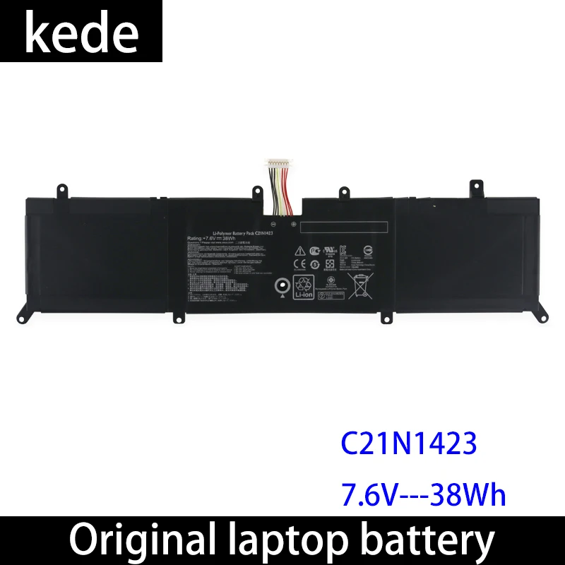 Оригинальный аккумулятор Kede C21N1423 для ноутбука ASUS R301LA FN063H 0B200 01360100 X302L X302LJ X302LA F302LJ