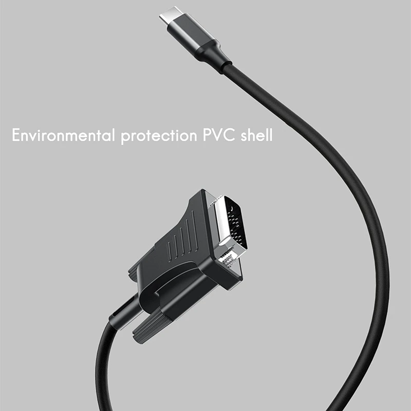 

USB C to DVI Cable Adapter USB 3.1 Type C to DVI Male 4K Compatible for Air 3.1 to DVI Adapter Cable (2M)