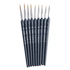 Набор художественных миниатюрных кистей 9 шт., карандаш для рисования из акрила, для студентов