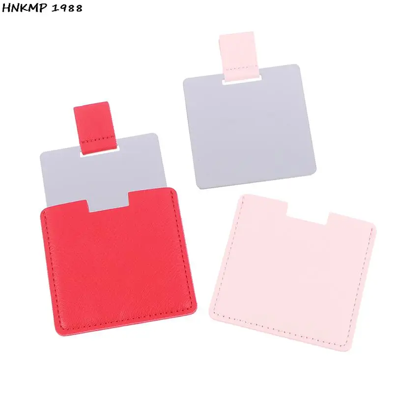 Ультратонкое зеркало для макияжа косметическое 6 цветов карманное прямоугольное