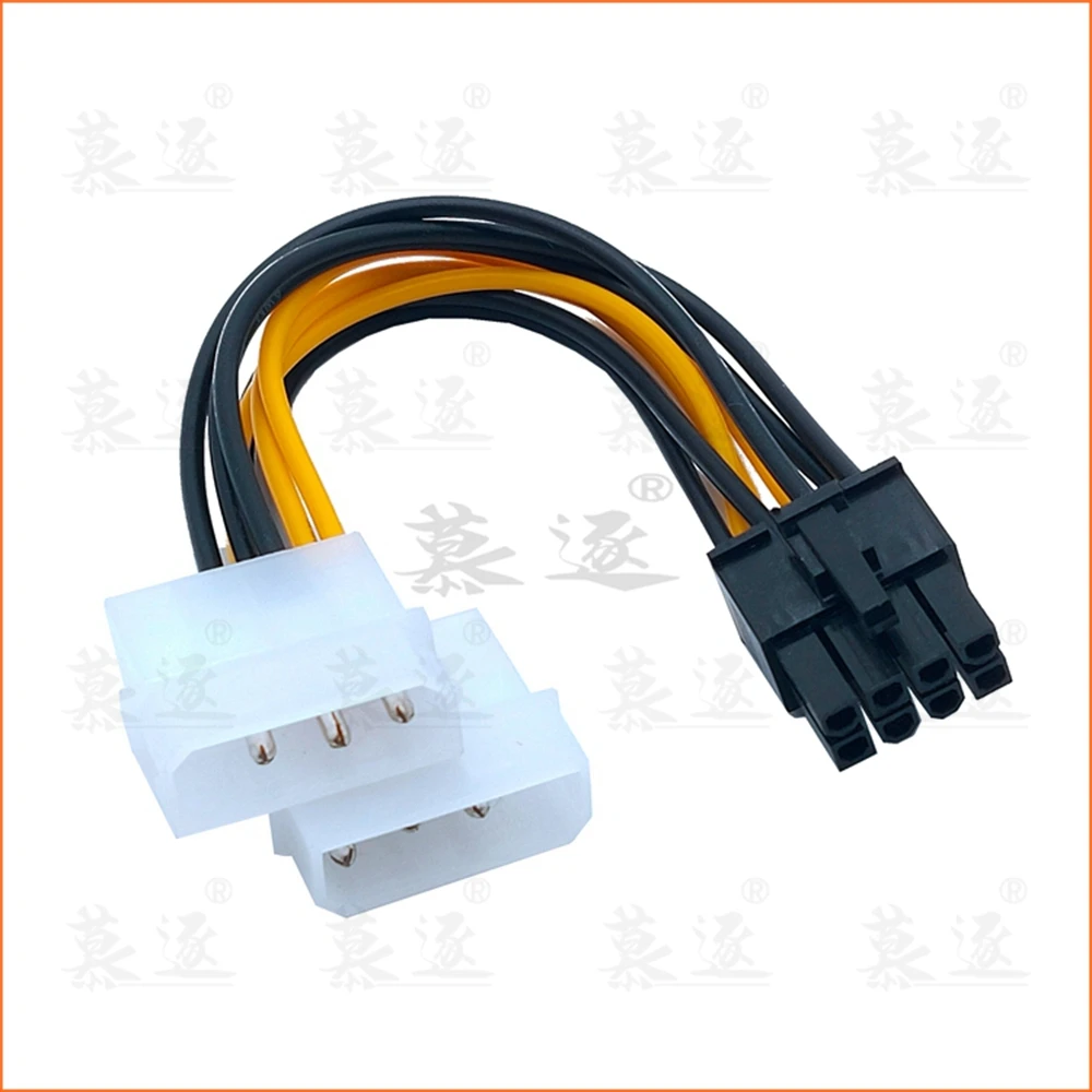Новый Популярный 6 дюймовый 2 x Molex 4 контактный на 8 PCI Express Видеокарта Pci e ATX PSU