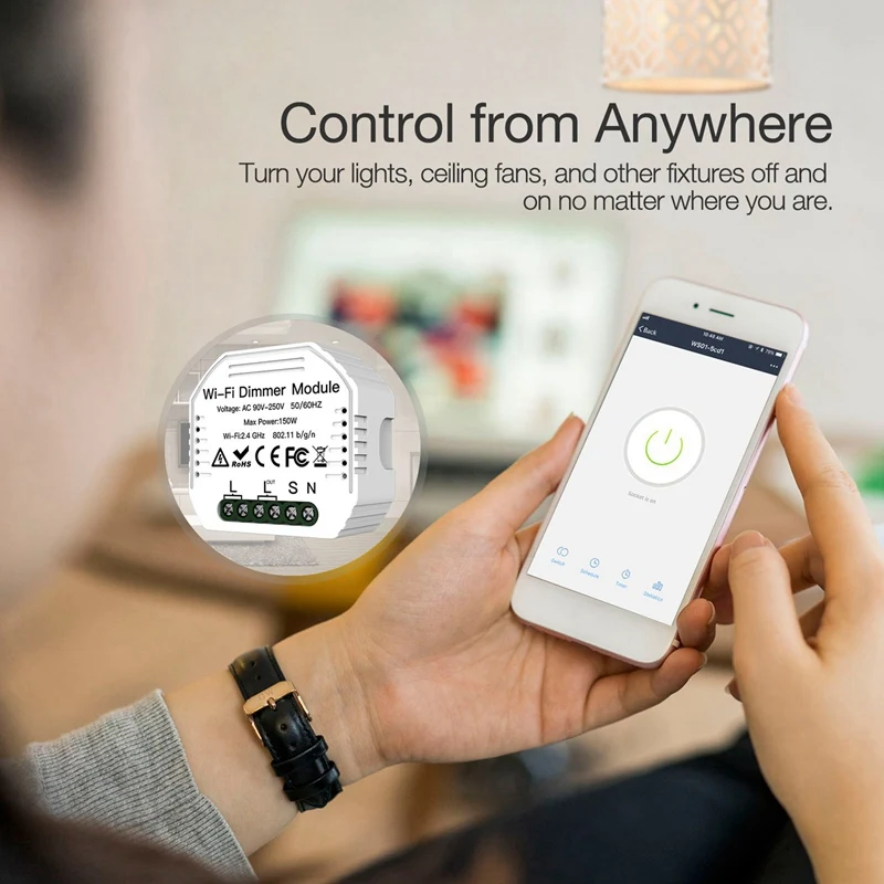 DIY умный WiFi светильник светодиодный диммер Smart Life/Tuya APP пульт дистанционного