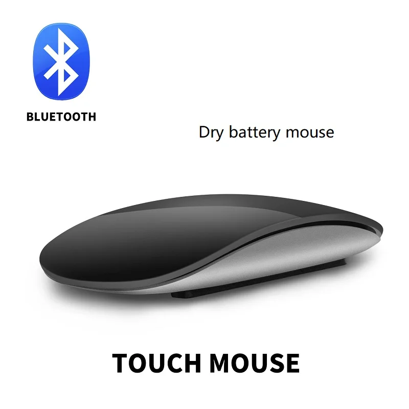 

Bluetooth 3,0 Беспроводная мышь тонкая дуговая сенсорная эргономичная оптическая Ультратонкая мышь 1600 DPI для ПК ноутбука