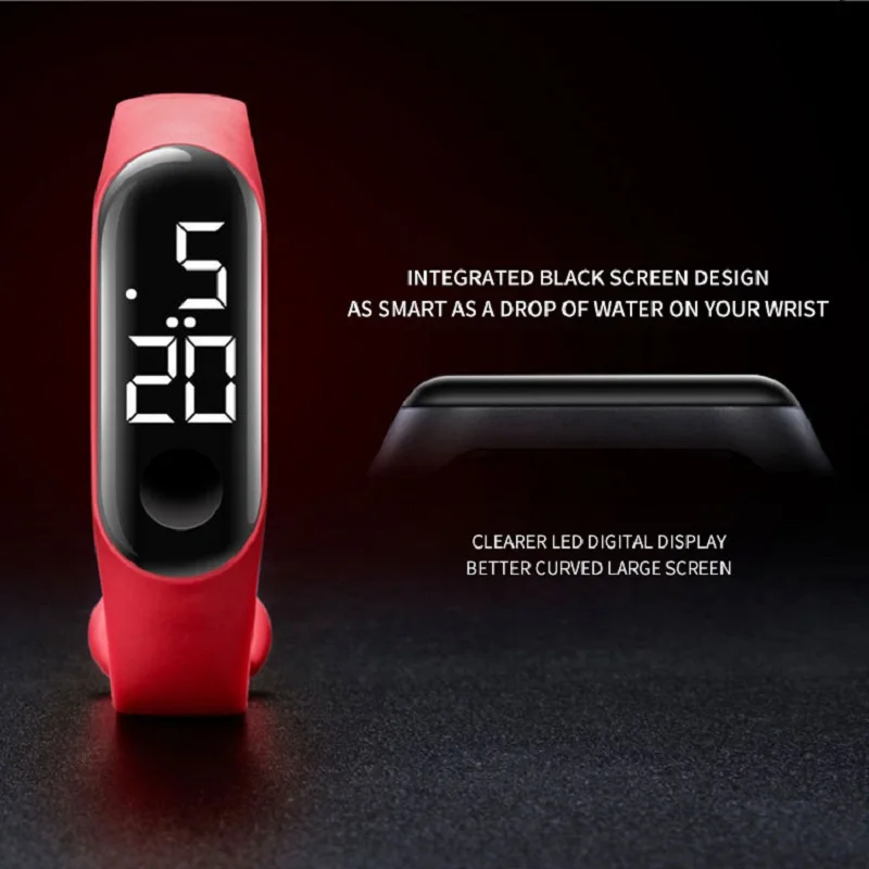 

2021 New Wristwatch Fitness White Light Electronic Watch Fashion Watch Personalized Creative Casual Sport Watch