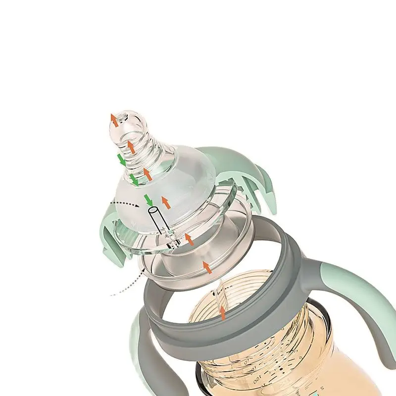 Бутылочка PPSU имитация грудного молока для новорожденных большая емкость 300 мл 1-2-3