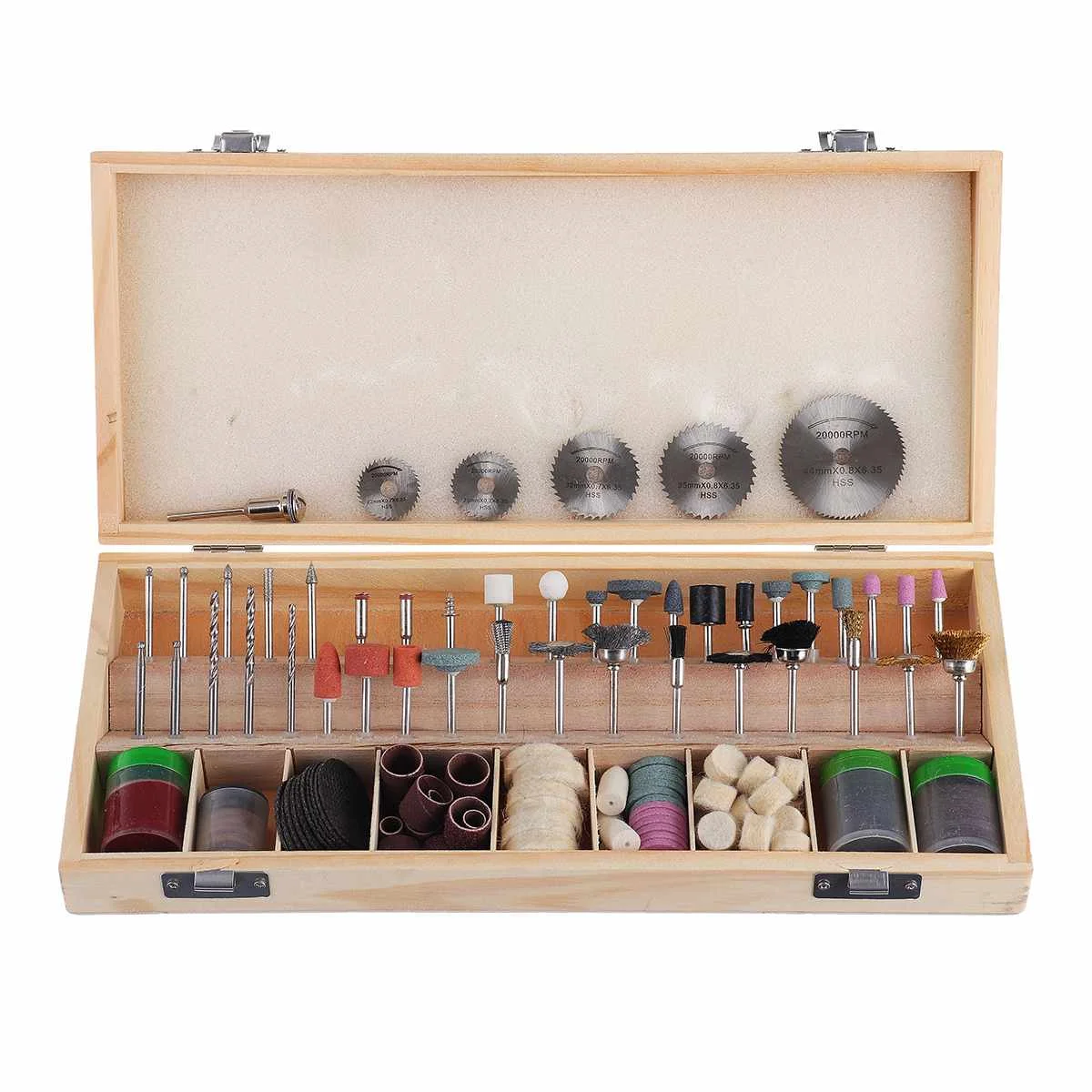 

242Pcs/Set Rotary Tool Accessories Set for Dremel Mini Drill Bit Set Abrasive Tools Grinding Sanding Polishing Cutting Tool Kits