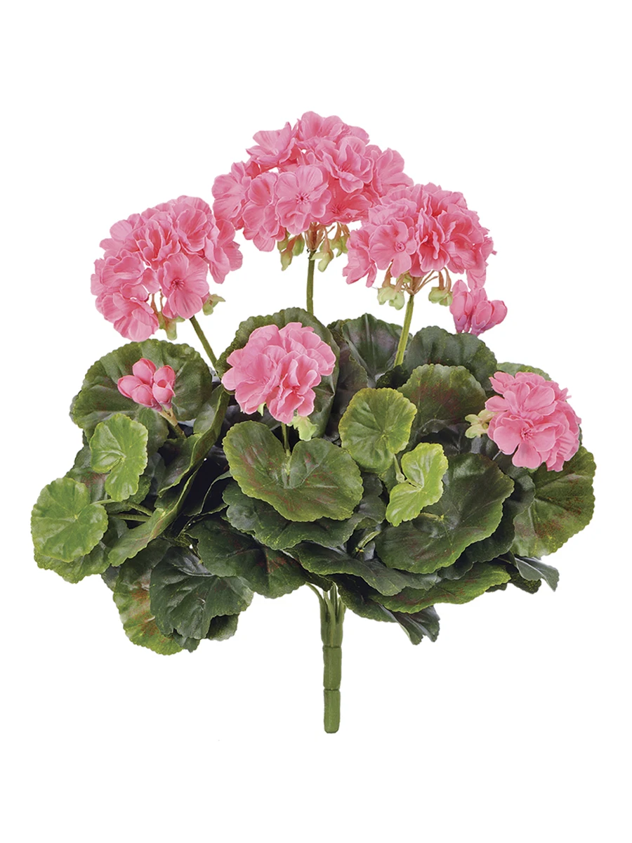 Искусственная ветвь &quotГерань ярко розовая цветущий куст&quot 30 см Gerard de