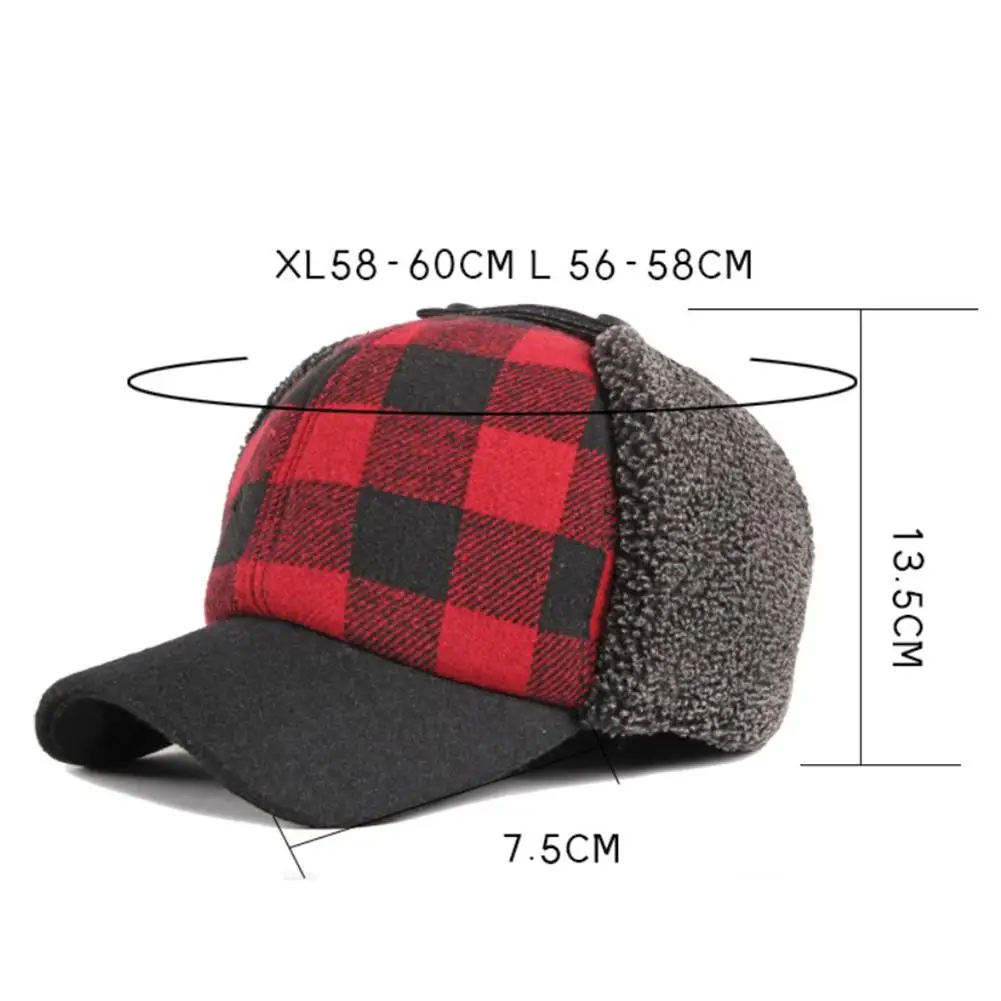 Уличная зимняя меховая шапка бомбер для защиты от холода и снега утолщенная