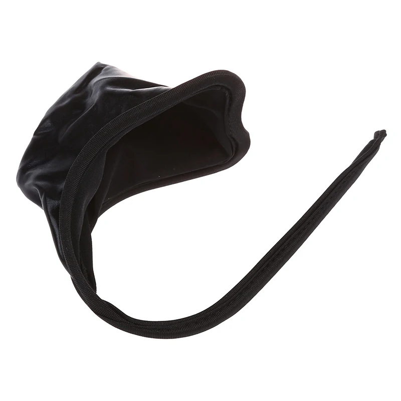 Кожзам C-String Трусы-невидимки для мужчин-черный |