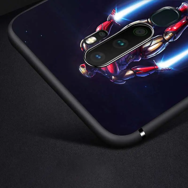 

Marvel Iron-Man for OPPO Reno A ACE 10 X Z00M Z 2 3 4 5 5K SE Z F Pro Plus 4G 5G TPU Black Phone Case