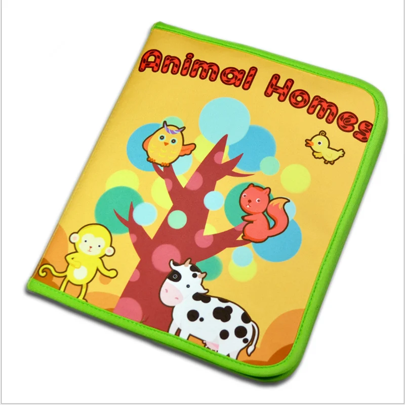 

Животные стильные новорожденные детские игрушки обучающие детские животные дома тканевые книги симпатичные детские книжки храповые игруш...
