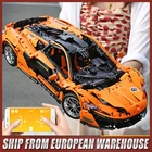 Автомобиль Mould King 13090 совместимый с 20087 MOC-16915 McLaren P1, скоростной автомобиль, строительные блоки, кирпичи, приложение, Радиоуправляемый мотор, модель автомобиля, игрушка