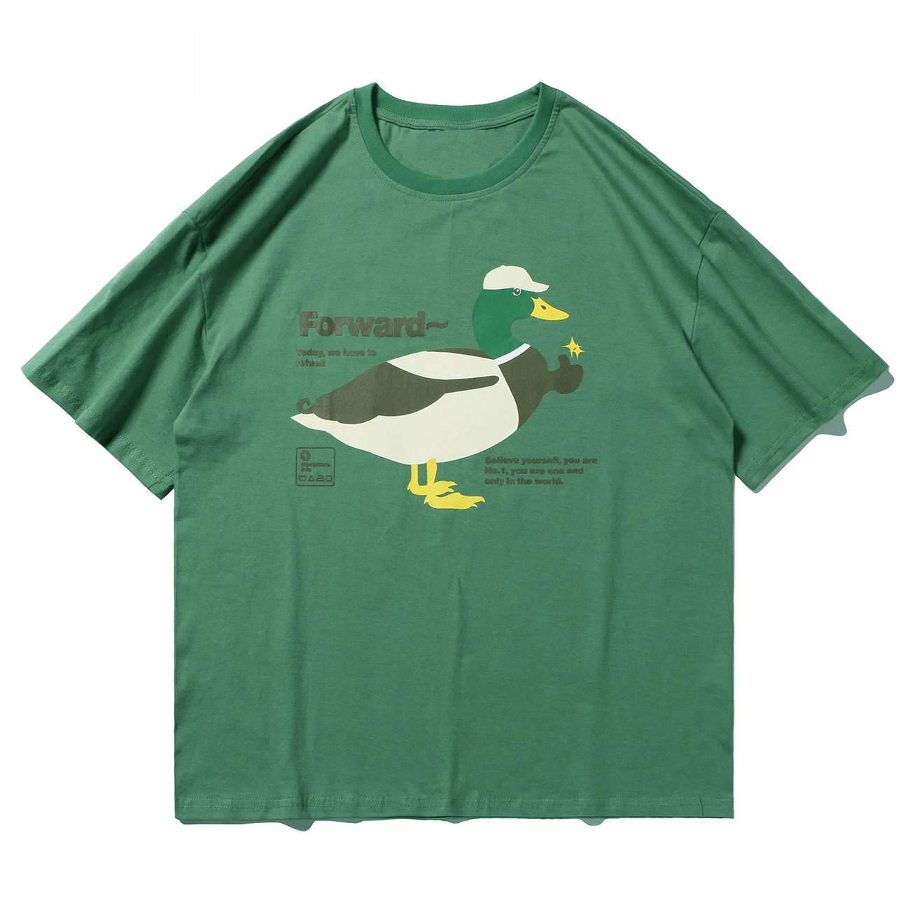 LACIBLE модная футболка с изображением утки для мужчин в стиле хип хоп Харадзюку