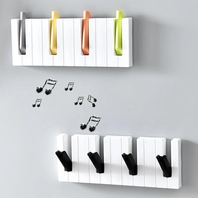 

Крючок для ключей пианино, настенная вешалка для пальто, креативное настенное украшение для дома, гостиной, спальни FP8