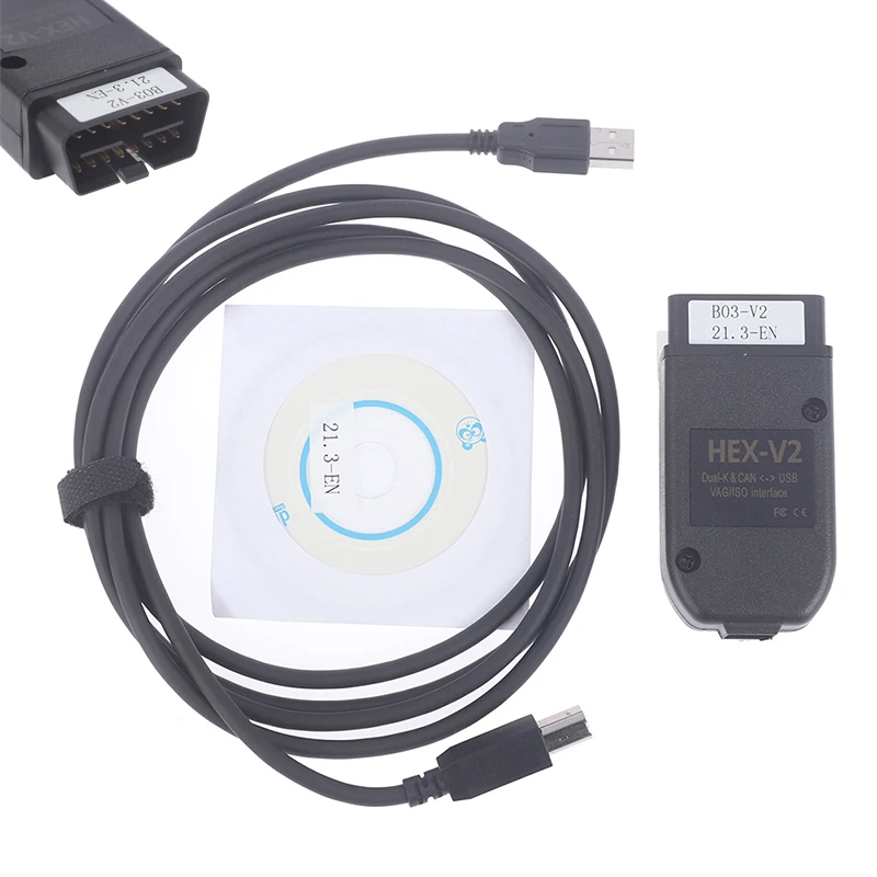 

Сканер HEX V2 Obd2 VAGCOM 21.3.0 VAG COM 20,12 для VW AUDI Skoda Seat ATMEGA162 + 16V8 + FT232RQ