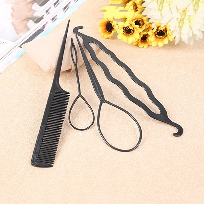 4 шт./компл. хвост СОЗДАТЕЛЬ Инструменты для самостоятельной укладки волос