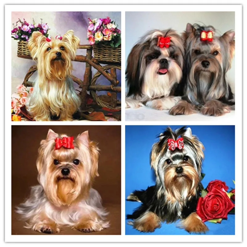 Новая Алмазная картина животное собака полное сверление вышивка декор домашняя