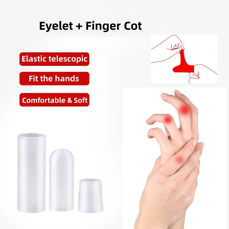 2Pcs=1Pair Silicone Finger Protector Foot Care Tools Toe Sleeve Cap Cover Hand Bunion Pain Relief Pedicure Orthosis Stranghter - купить по