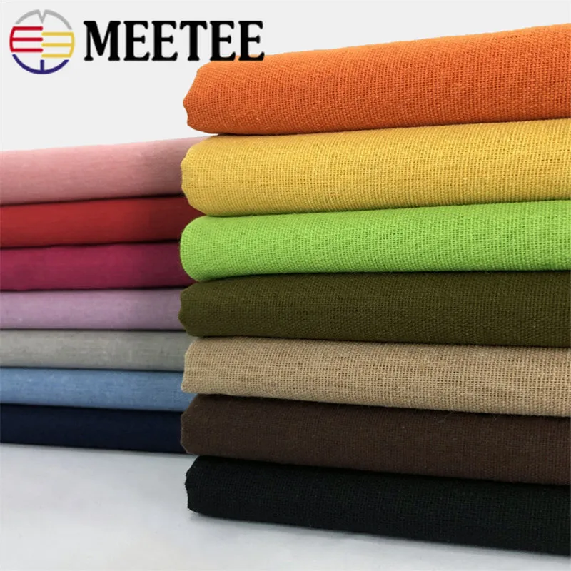 

1M Meetee 1.5m width Cotton Linen Fabric Thicken Eco-friendly Material DIY Sofa Curtains Pillow Hometextile Sewing Accessories