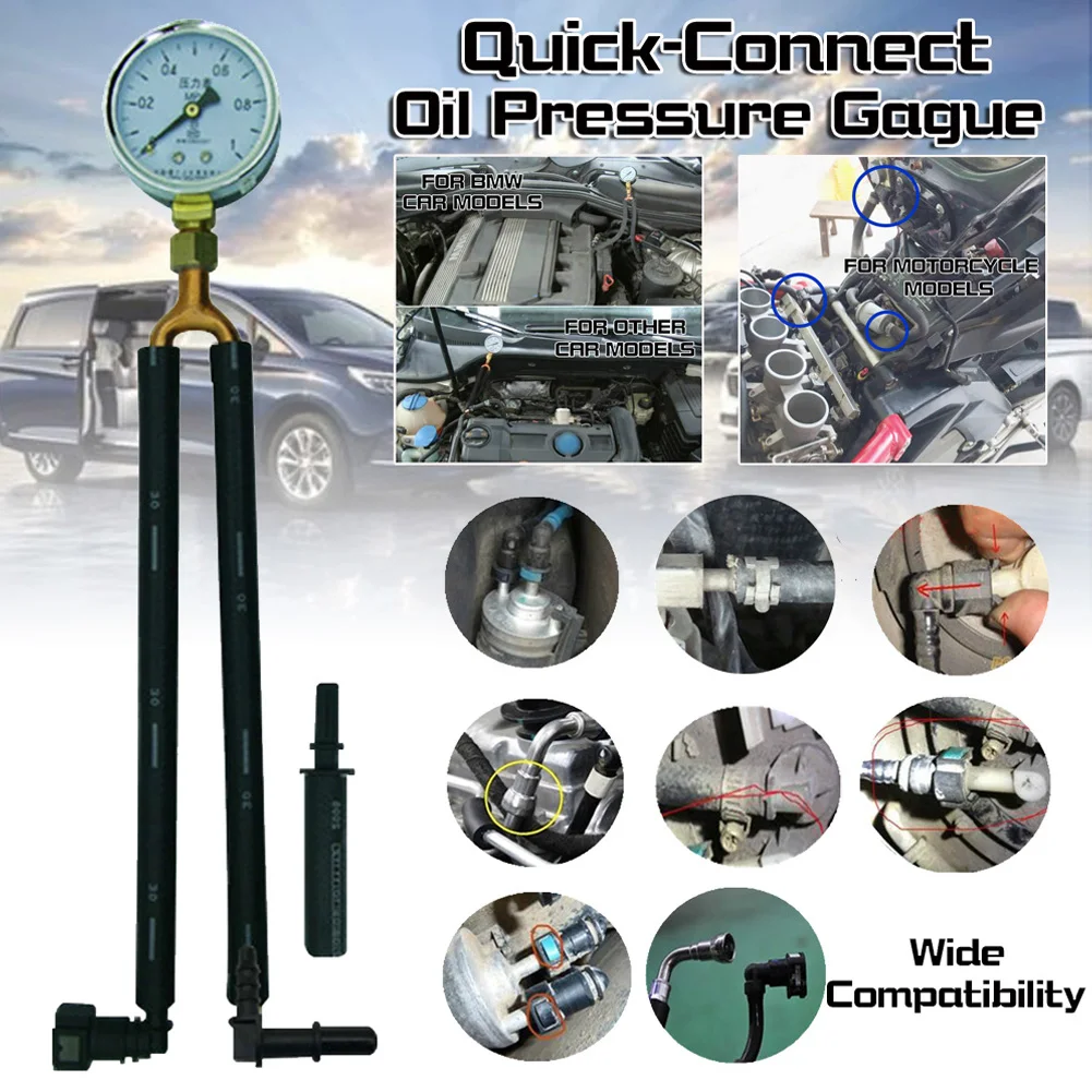 Стандартный автомобильный манометр для бензина топлива тестовый измеритель