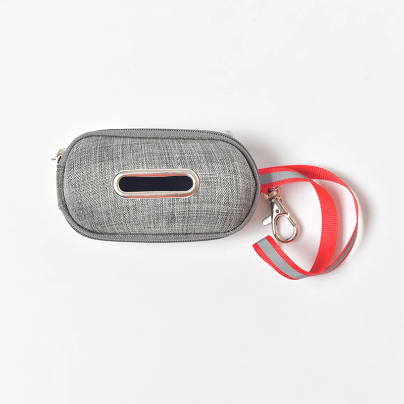 

Hot Sale Portable Pet Dog Poop Bag Dispenser Pick-Up Bags Holder With Rope Cleaning Waste Garbage Box