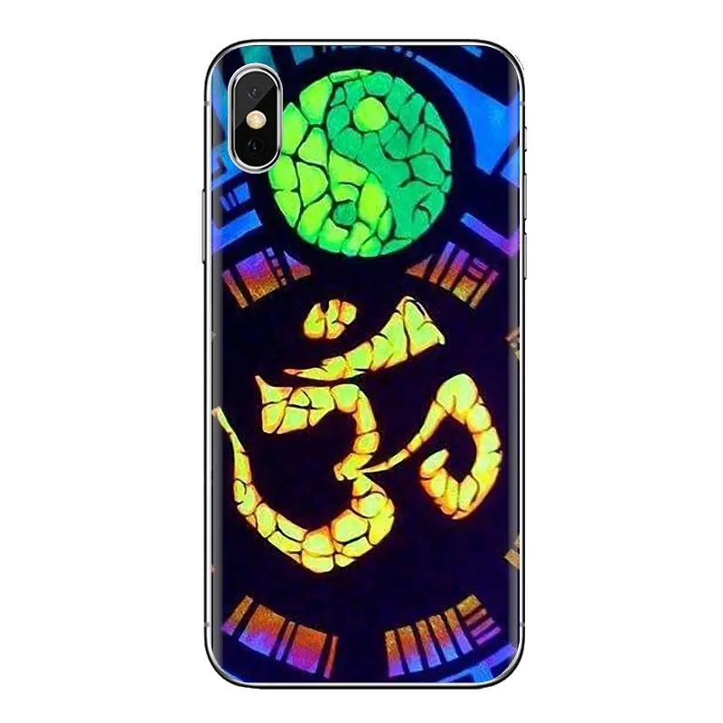 TPU Shell Covers For iPhone XS Max XR X 4 4S 5 5S 5C SE 6 6S 7 8 Plus Samsung Galaxy J1 J3 J5 J7 A3 A5 Aum hinduism om religious |