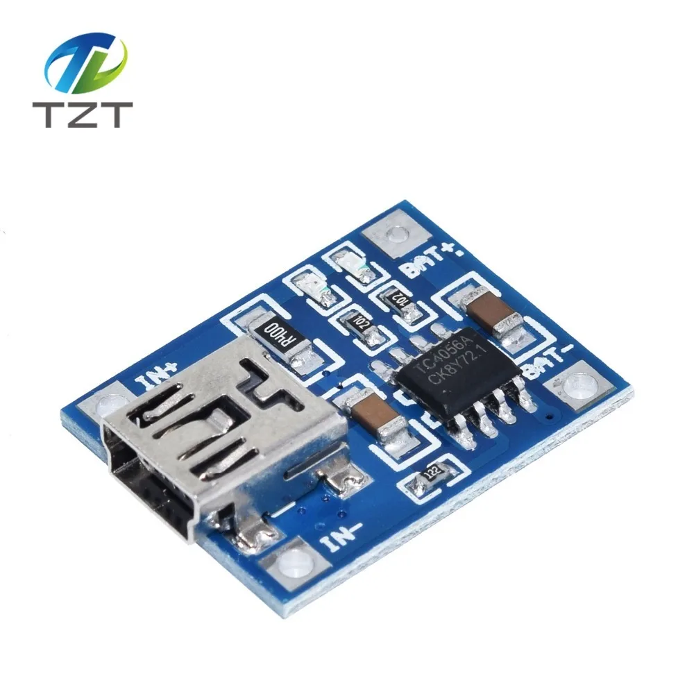 TZT тип-c/Micro USB 5V 1A 18650 TP4056 модуль зарядного устройства литиевой батареи зарядная плата с защитой двойные функции 1A li-ion