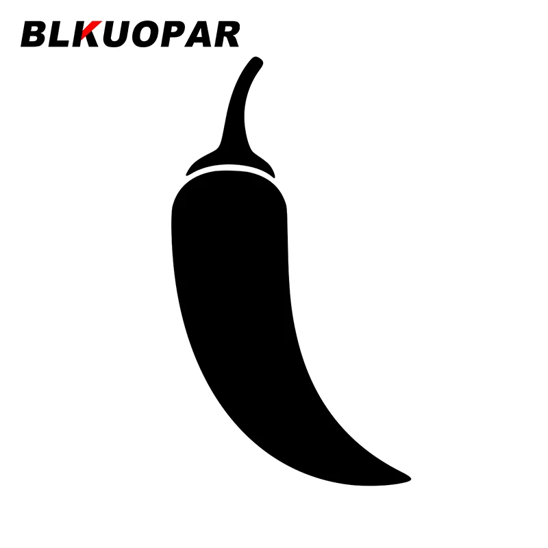 

BLKUOPAR for Food Chili Decals Vinyl Car Stickers Laptop Waterproof JDM Accessoires Refrigerator Sunscreen Funny Decoration