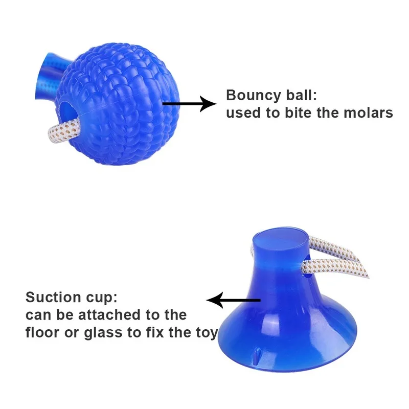 

Pet Dog Toys Silicon Suction Cup Tug Dog Toy Dogs Push Ball Toy Pet Tooth Cleaning Dog Toothbrush for Puppy Large Dog Biting Toy