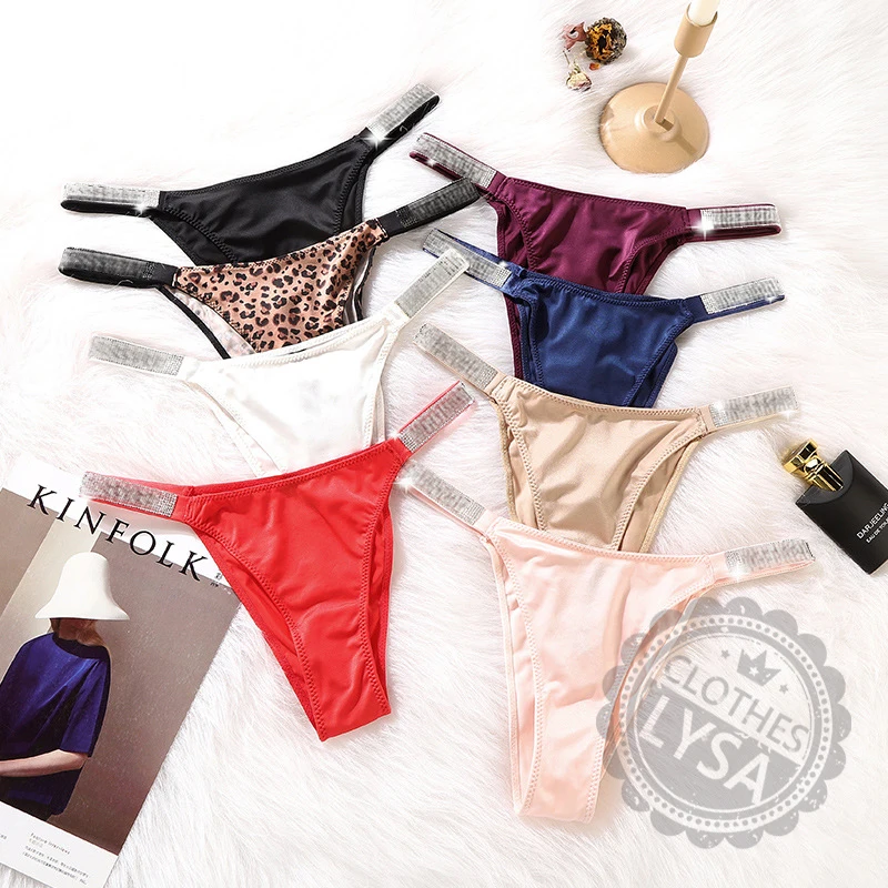 Сексуальные женские стринги пояс с логотипом тайных бриллиантов женское