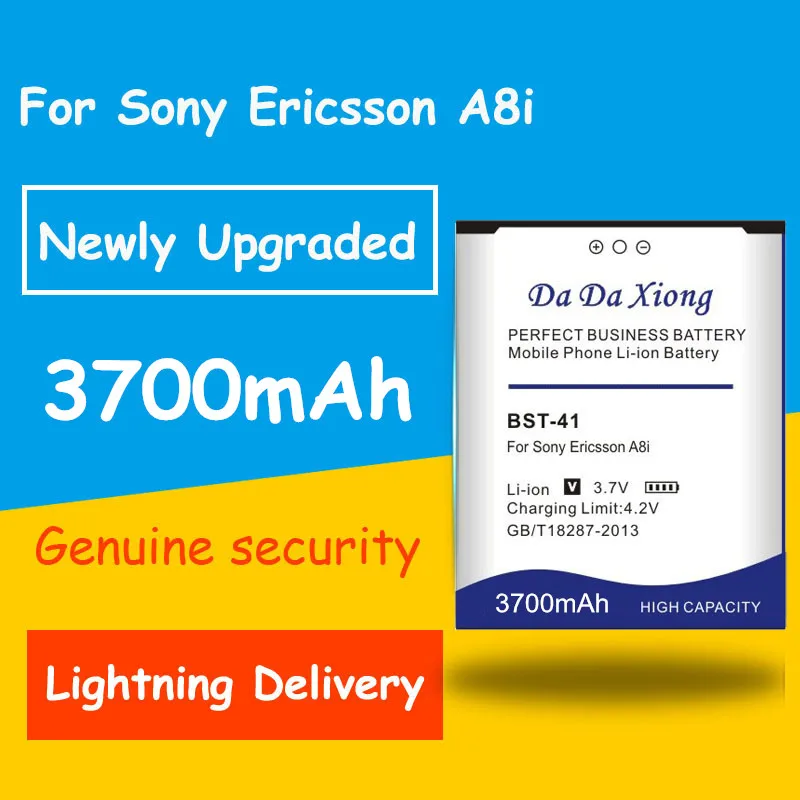 Бесплатная доставка 3700 мА/ч BST 41 батарея мобильного телефона для Sony Ericsson Xperia PLAY R800