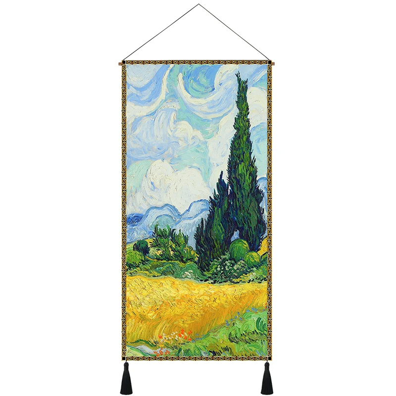 

Nordic entrance entrance hallway painting vertical board corridor aisle art mural painting wall painting hanging cloth tapestry