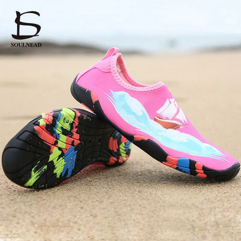 

Parent Child Sneakers Couple Swimming Shoes Quick-Drying Aqua Shoes Children Water Shoes Beach Women Man Socks Zapatos De Mujer