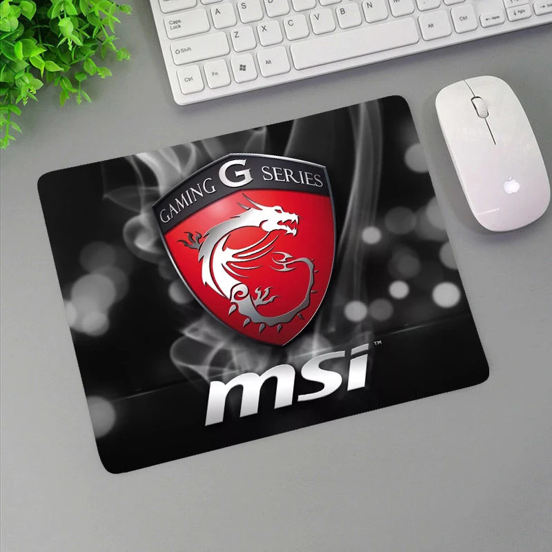 

MSI Mouse Pad Small Gamer Anti-slip Rubber Gaming Accessories Mousepad Keyboard Laptop Computer Speed Mice Desk Mat LOL Mausepad
