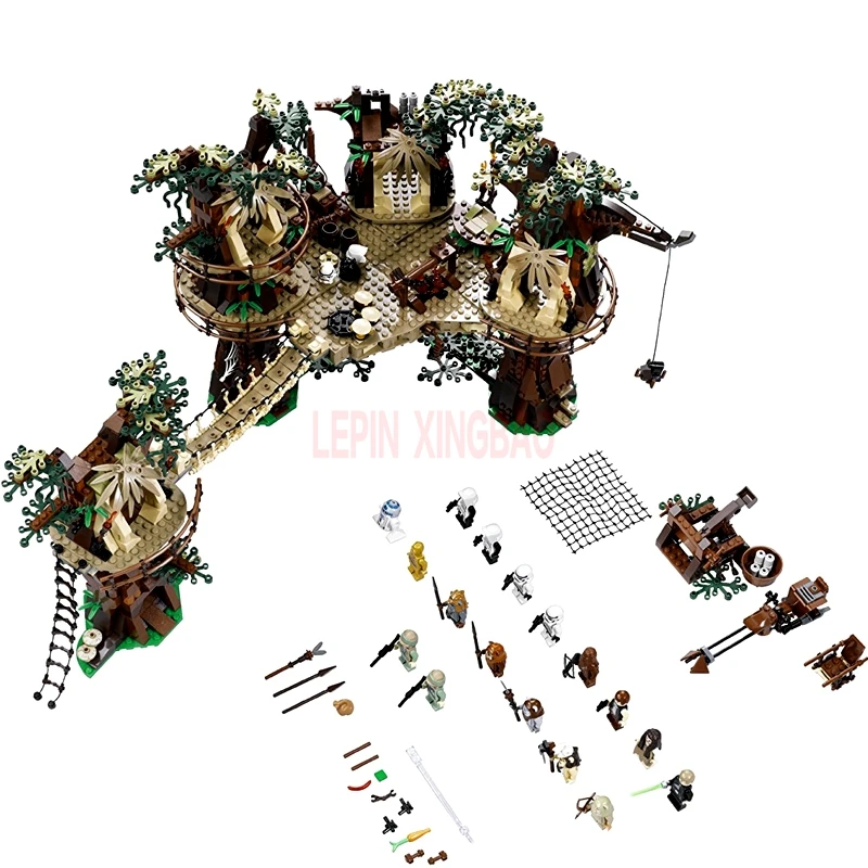LP 05047 1990Pcs Star Wars Ewok Village Model Building Kits Blocks Bricks Set Children leleings Toys Clone 10236 | Игрушки и хобби