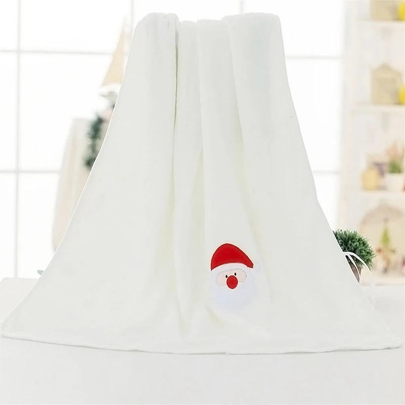 Белый Санта Клаус Снеговик одеяла коралловый бархат Главная флис простыня
