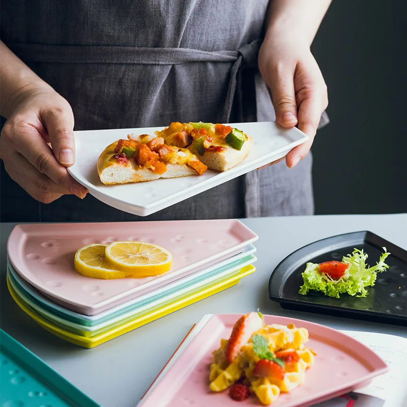 Креативная форма для пиццы керамическая тарелка ужина блюда и тарелки закусок