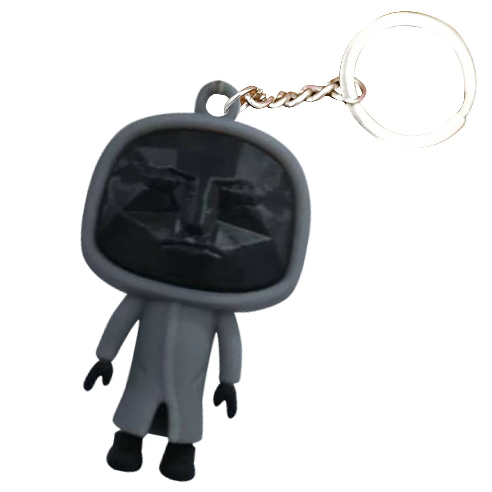 

3D Squid Game Soldier Mask Keychain Charms Accessories Round Cosplay Boss Keychains For Ladies Women Men Kids Key Chain Toy Gift